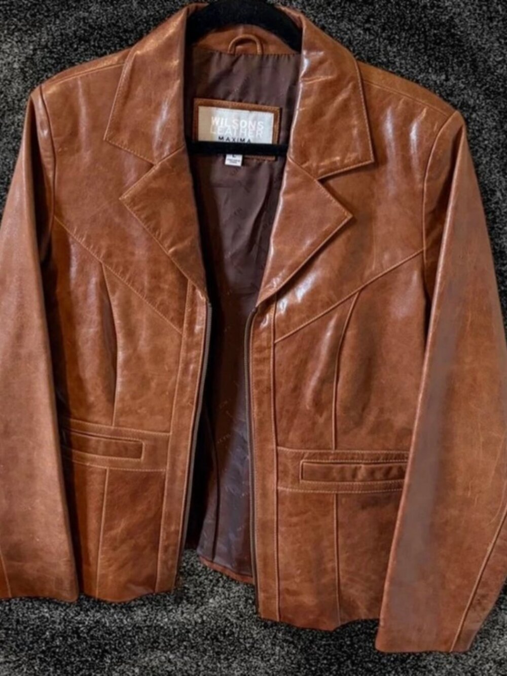 Genuine Leather Blazer Jacket